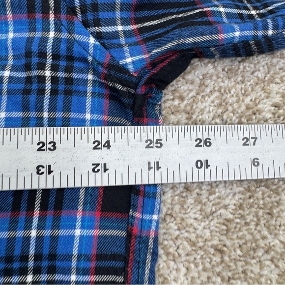 Marc Ecko Blue and Black Casual Button Down Shirt Men’s Size XL Short Sleeve - Picture 9 of 13